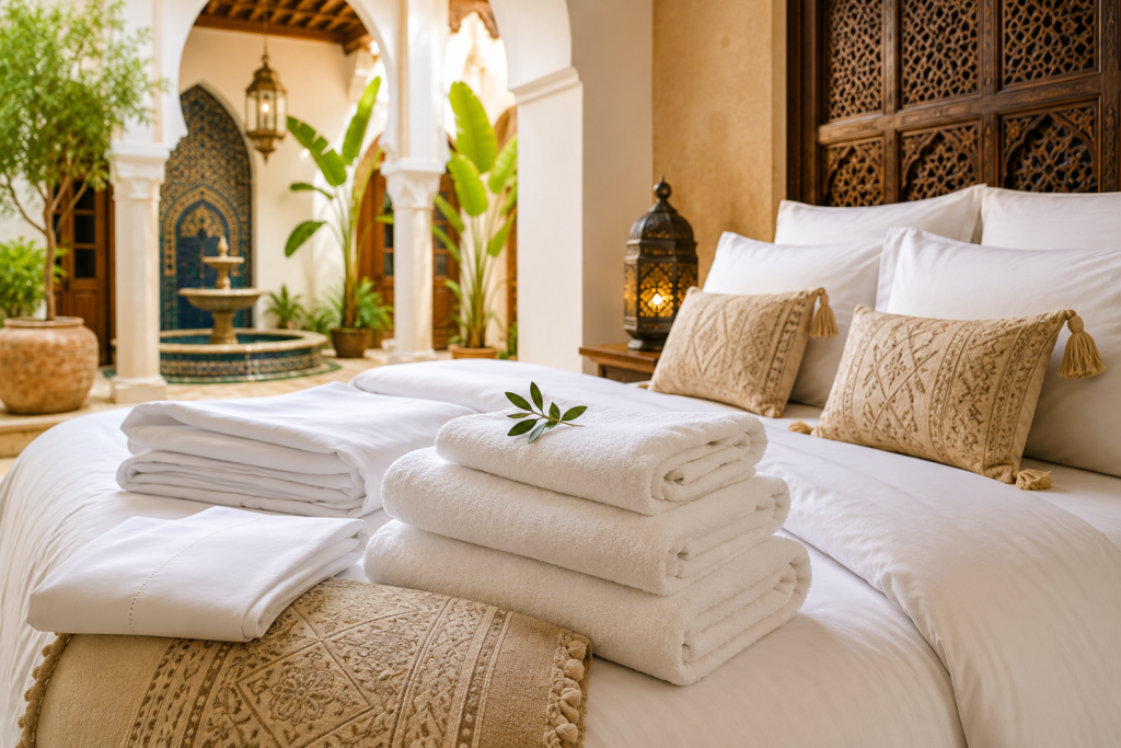 hotel linen checklist for Moroccan riads