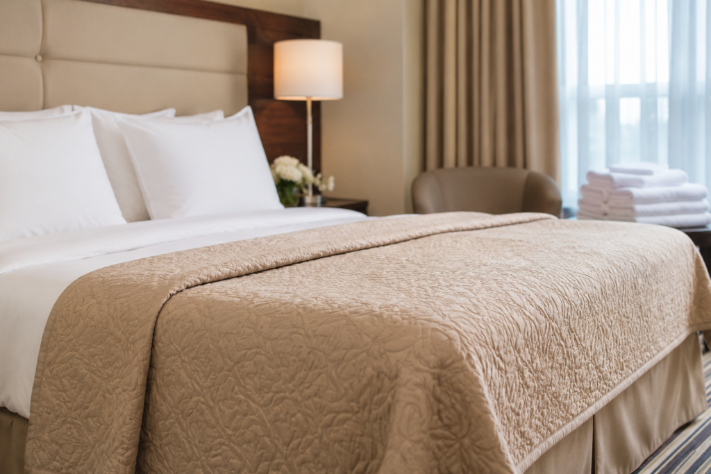do hotels wash bedspreads