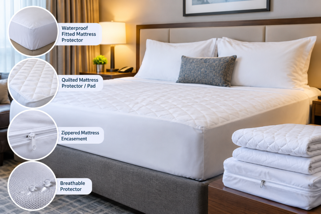 what mattress protectors do hotels use