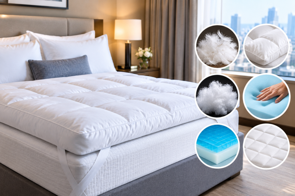 what mattress toppers do hotels use