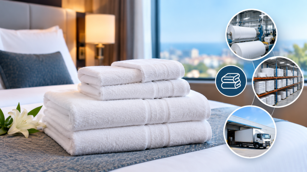 where do hotels get their towels