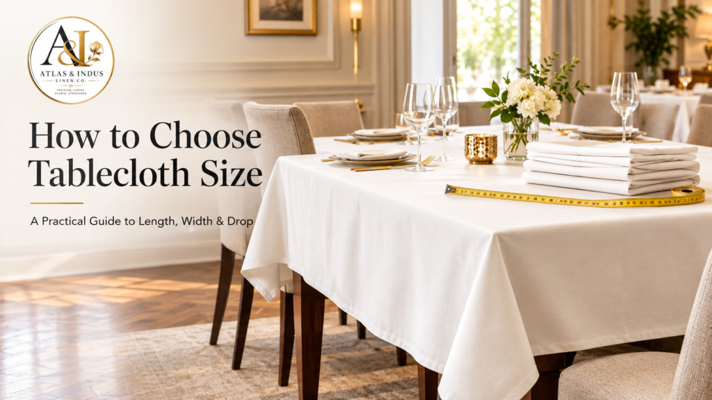 How to Choose Tablecloth Size for a Rectangular Table