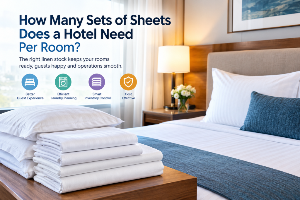 how many sets of sheets does a hotel need per room